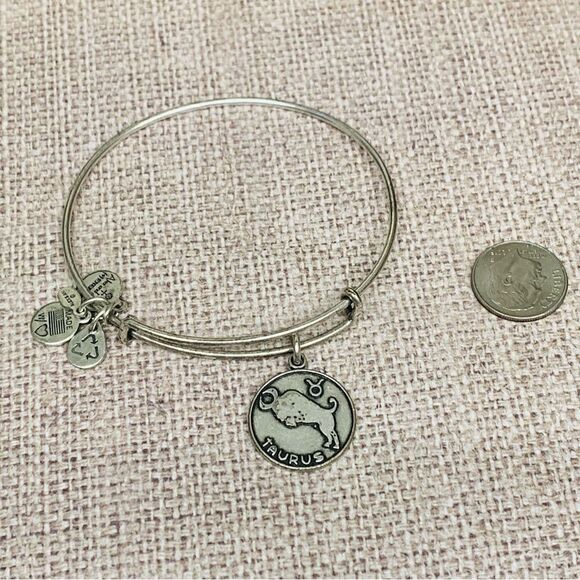 Alex and Ani Silver Taurus Bracelet - Picture 1 of 2